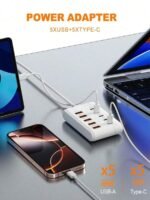 10 Port Power Strip with USB and Type C Fast Charging Station for Home and Office - Image 4