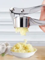stainless steel garlic press