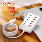 10 Port Power Strip with USB and Type C Fast Charging Station for Home and Office - Image 4