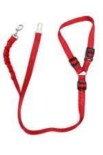 2-in-1 Dog Car Seat Belt Harness – Adjustable Safety Travel Lead for Pets