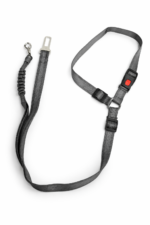 2-in-1 Dog Car Seat Belt Harness – Adjustable Safety Travel Lead for Pets