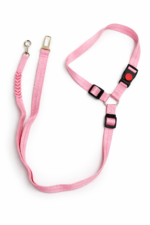2-in-1 Dog Car Seat Belt Harness – Adjustable Safety Travel Lead for Pets