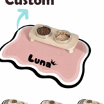 Customizable Pet Feeding Mat – Splash-Proof, Quick-Dry, Personalized for Cats & Dogs