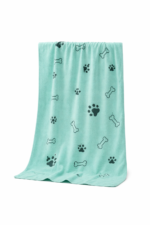 Quick Dry Dog Towel cyan