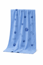 Quick Dry Dog Towel blue