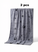 Quick Dry Dog Towel 2 grey