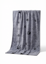 Quick Dry Dog Towel grey