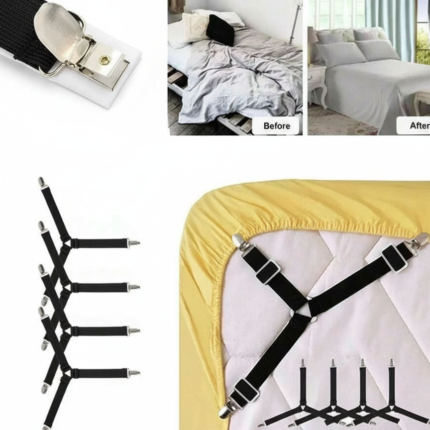 Bed Sheet Clips UK | Adjustable Elastic Anti-Slip Sheet