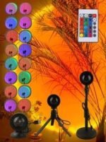 LED Sunset Projection Light – Stunning Mini Atmosphere Lamp with Remote Control! (S/M/L)