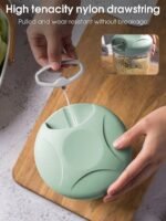 5-Blade Manual Garlic Press and Grinder Multi-Function Vegetable Shredder for Kitchen