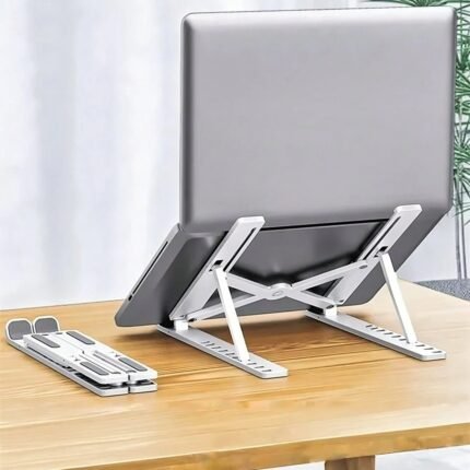 Adjustable Laptop Stand – Portable Ergonomic Holder 12–18 Inch