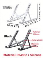 Adjustable Laptop Stand – Portable Ergonomic Holder 12–18 Inch - Image 2