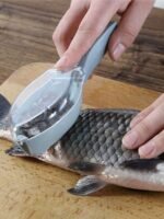 Fish Scale Scraper – Quick and Easy Plastic Fish Skin Remover Tool for Kitchen Cleaning!