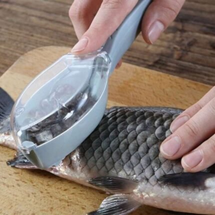 Fish Scale Scraper – Quick and Easy Plastic Fish Skin Remover Tool for Kitchen Cleaning!